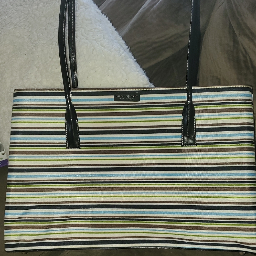 Kate Spade Striped Tote Bag - Multicolor